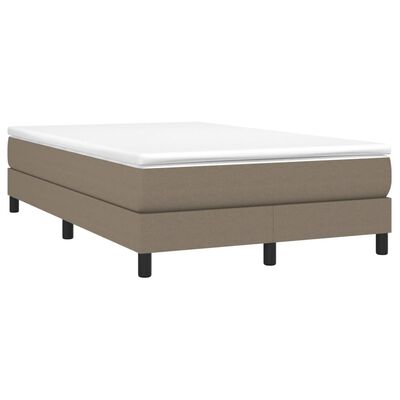 vidaXL Boxspring posteľ s matracom sivohnedá 120x190 cm látka