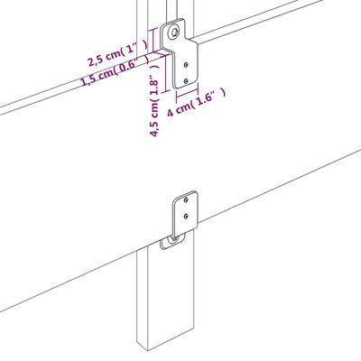 vidaXL Čelo postele s LED bledosivé 163x16x78/88 cm zamat