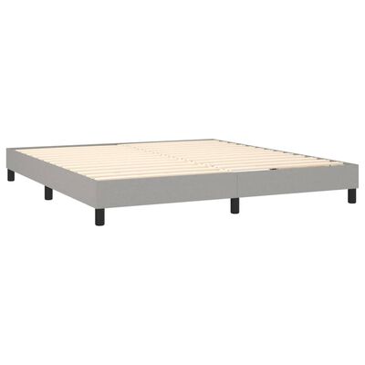 vidaXL Boxspring posteľ s matracom svetlosivá 100x200 cm látka