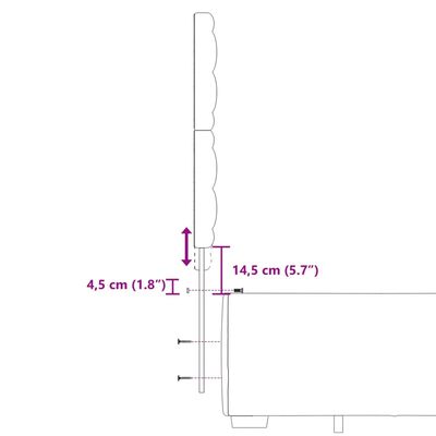 vidaXL Posteľný rám boxspring s matracom modrý 180x200 cm látka