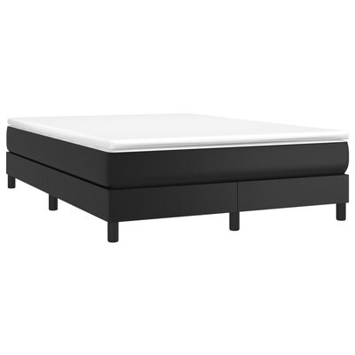 vidaXL Boxspring posteľ s matracom čierna 140x200 cm umelá koža