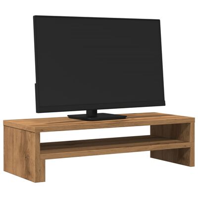 vidaXL Stojan na monitor dub artisian 54x22x15 cm kompozitné drevo