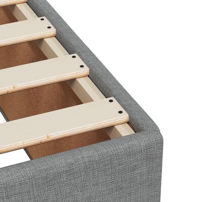 vidaXL Boxspring posteľ s matracom bledosivá 120x190 cm látka