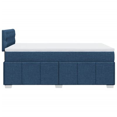 vidaXL Boxspring posteľ s matracom modrá 120x200 cm látka