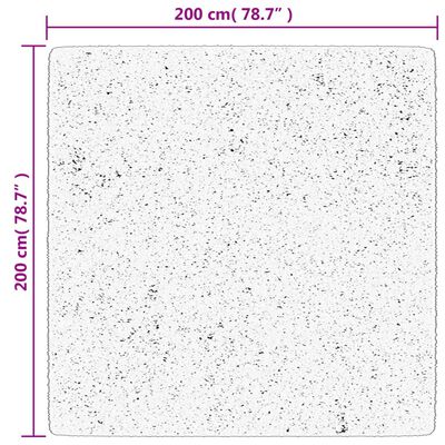 vidaXL Koberec HUARTE krátky vlas mäkký a umývateľný sivý 200x200 cm