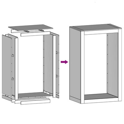 vidaXL Regál na krbové drevo 60x40x100 cm, nehrdzavejúca oceľ