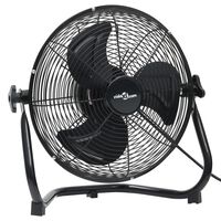 vidaXL Podlahový ventilátor 3 rýchlosti 55 cm 100 W čierny