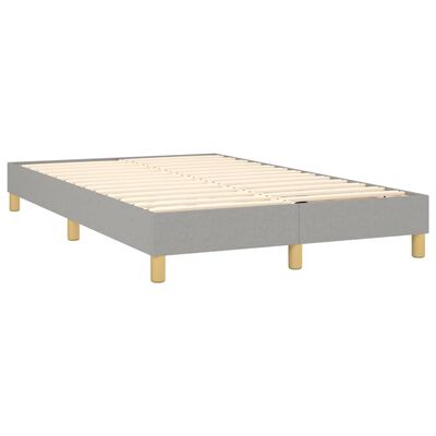 vidaXL Boxspring posteľ s matracom bledosivá 120x200 cm látka