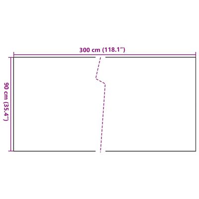 vidaXL Balkónová zástena hnedo-čierna 300x90 cm polyratan