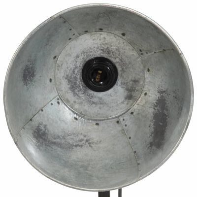 vidaXL Podlahová lampa 25 W starožitná strieborná 30x30x100-150 cm E27
