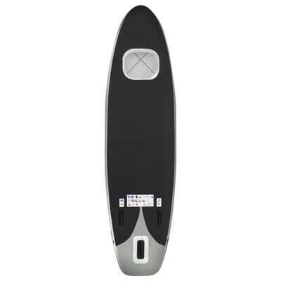 vidaXL Nafukovací Stand up paddleboard čierny 330x76x10 cm