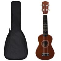 vidaXL Sopránové ukulele s taškou pre deti, prírodné 21"