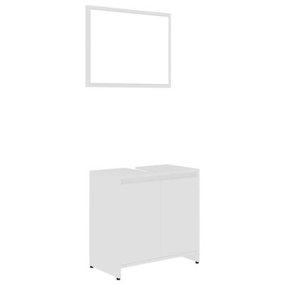 vidaXL 3-dielna sada kúpeľňového nábytku, biela, kompozitné drevo