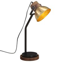 vidaXL Stolová lampa 25 W starožitná mosadzná 18x18x60 cm E27