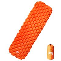 vidaXL Nafukovací kempingový matrac 1 osoba oranžový 190x58x6 cm