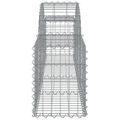 vidaXL Oblúkový gabionový kôš 25 ks 200x30x40/60 cm pozinkované železo