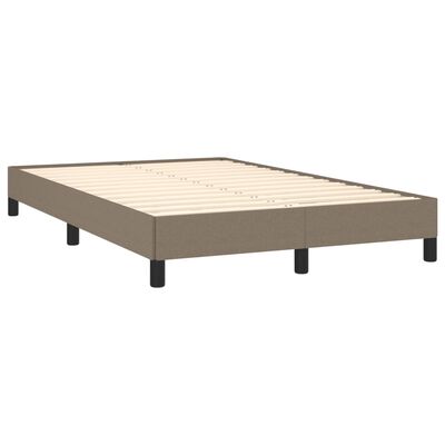 vidaXL Boxspring posteľ s matracom sivohnedá 120x190 cm látka