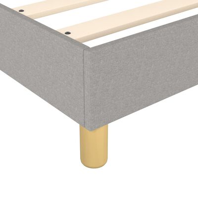 vidaXL Boxspring posteľ s matracom bledosivý 100x200 cm látka