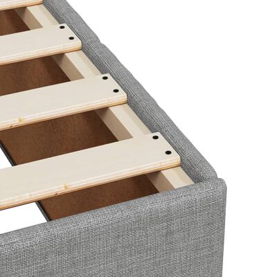 vidaXL Boxspring posteľ s matracom bledosivý 100x200 cm látka