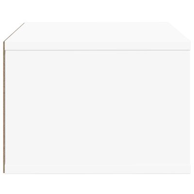 vidaXL Stojan na tlačiareň biely 40x32x22,5 cm kompozitné drevo
