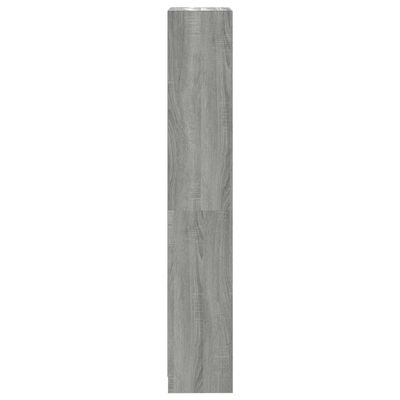 vidaXL 4-poschodová knižnica sivá sonoma 40x24x143 cm spracované drevo