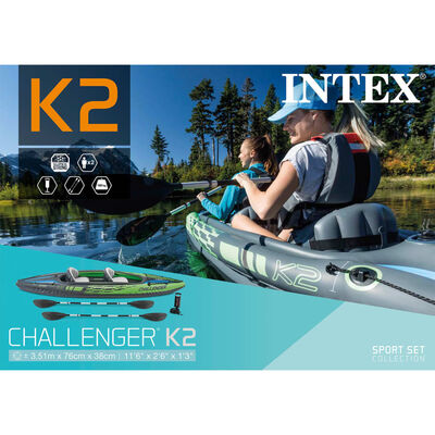 Intex Nafukovací kajak Challenger K2 351x76x38 cm 68306NP