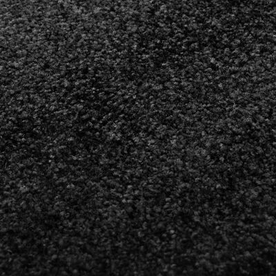 vidaXL Rohožka, prateľná, čierna 120x180 cm