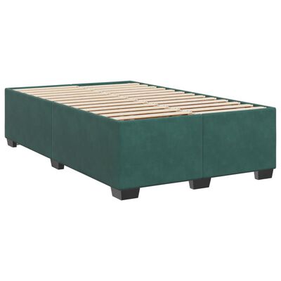 vidaXL Boxspring posteľ s matracom, tmavozelená 120x190cm, zamat