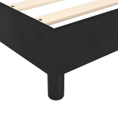 vidaXL Posteľný rám boxspring s matracom čierny 180x200 cm zamat