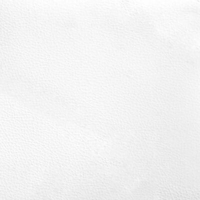 vidaXL Posteľ s matracom biela 120x200 cm umelá koža