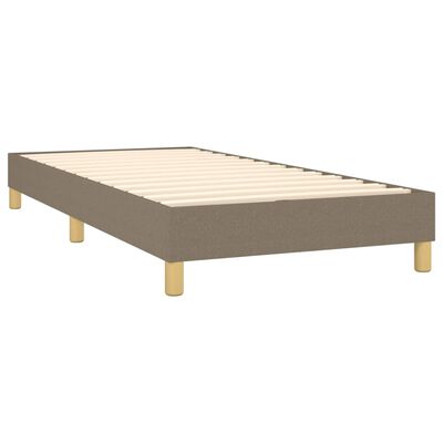 vidaXL Boxspring posteľ s matracom sivohnedý 100x200 cm látka