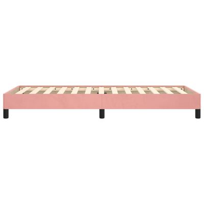 vidaXL Rám postele ružový 100x200 cm zamat