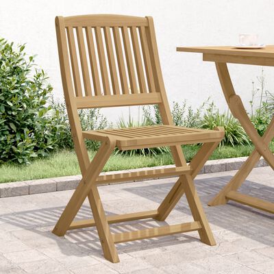 vidaXL Skladacie záhradné stoličky 4 ks 57x49x90 cm akáciový masív