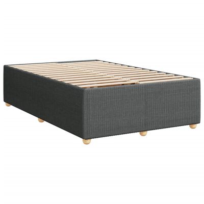 vidaXL Boxspring posteľ s matracom, tmavosivá 120x190 cm, látka