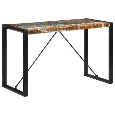 vidaXL Jedálenský stôl 120x55x76 cm masívne recyklované drevo