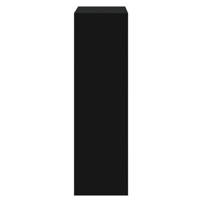 vidaXL Botník čierny 63x24x81 cm spracované drevo