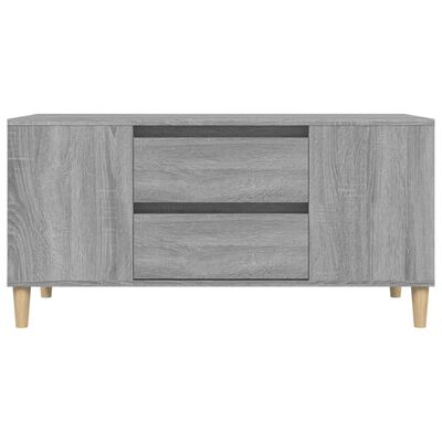 vidaXL TV skrinka sivý dub sonoma 102x44,5x50 cm spracované drevo