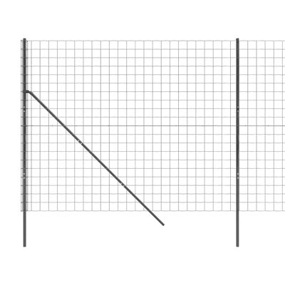 vidaXL Drôtený plot antracitový 1,8x25 m pozinkovaná oceľ