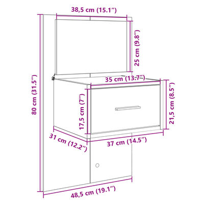 vidaXL Čelo postele so skrinkami hnedý dub 120 cm kompozitné drevo