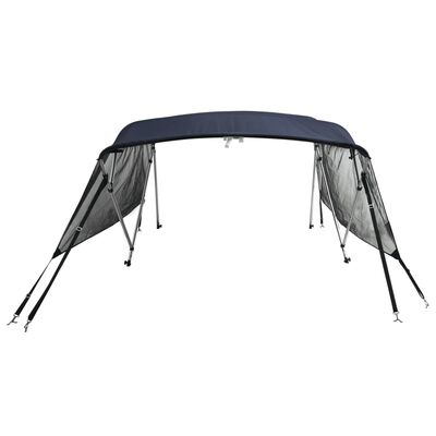 vidaXL Strieška Bimini so 4 oblúkmi a stenami 243x(200-213)x137 cm