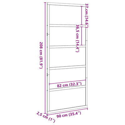 vidaXL Dvere do stodoly biele 90x208 cm masívna borovica