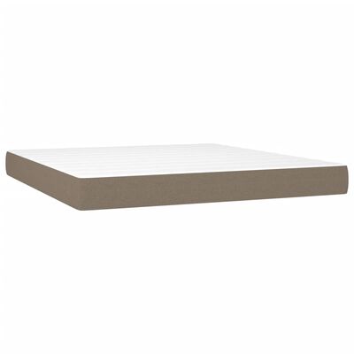 vidaXL Posteľný rám boxspring s matracom sivohned 160x200 cm látka