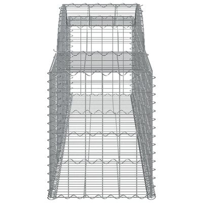 vidaXL Oblúkový gabionový kôš 4 ks 300x50x60/80 cm pozinkované železo