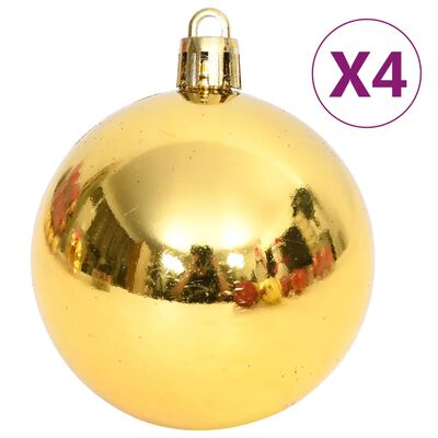 vidaXL 108-dielna sada vianočných ozdôb zlatá/červená