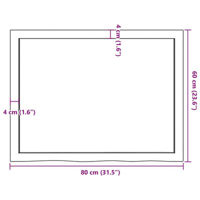 vidaXL Nástenná polica bledohnedá 80x60x(2-4) cm ošetrený masívny dub