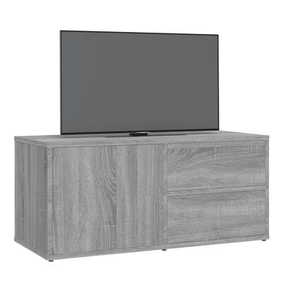 vidaXL TV skrinka sivý dub sonoma 80x34x36 cm spracované drevo