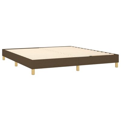 vidaXL Boxspring posteľ s matracom tmavohnedá 180x200 cm látka