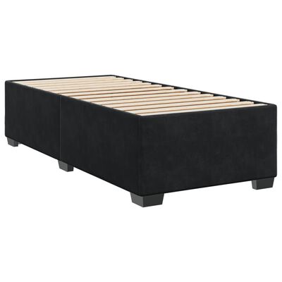 vidaXL Posteľný rám boxspring s matracom čierny 80x200 cm zamat