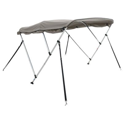 vidaXL Strieška Bimini s 3 oblúkmi a stenami 183x(154-167)x137 cm