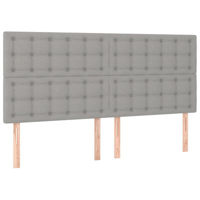 vidaXL Boxspring posteľ s matracom svetlosivá 100x200 cm látka